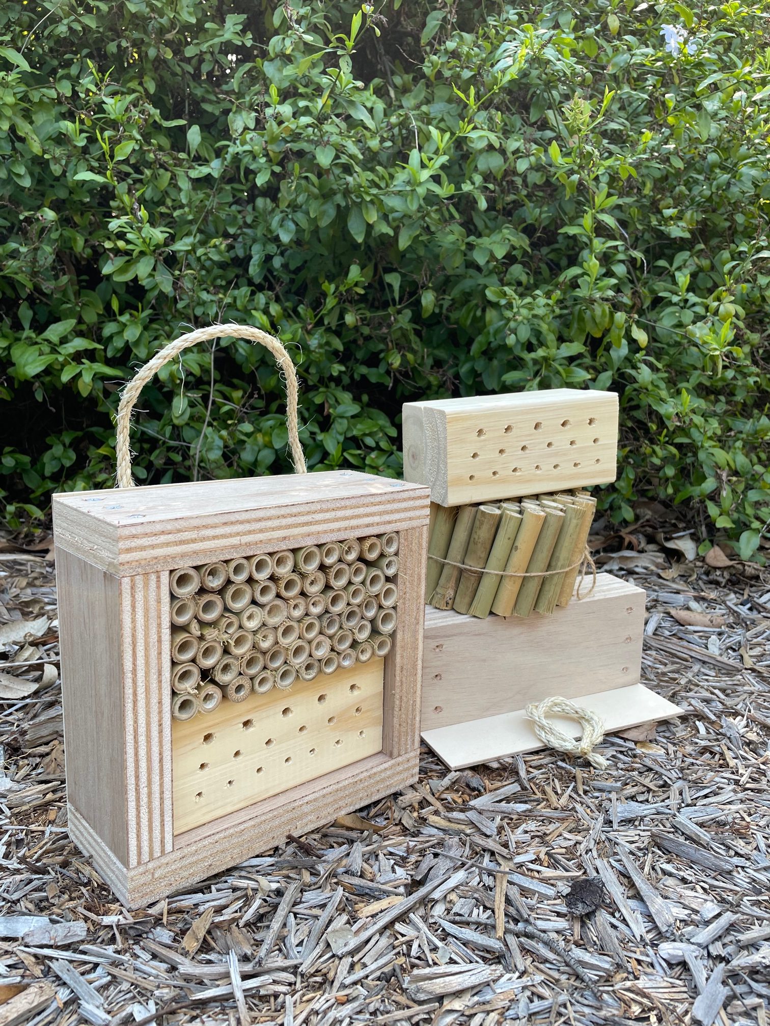 Australian Solitary Bee HouseLadybird and Insect HotelMixed Small Stained 
