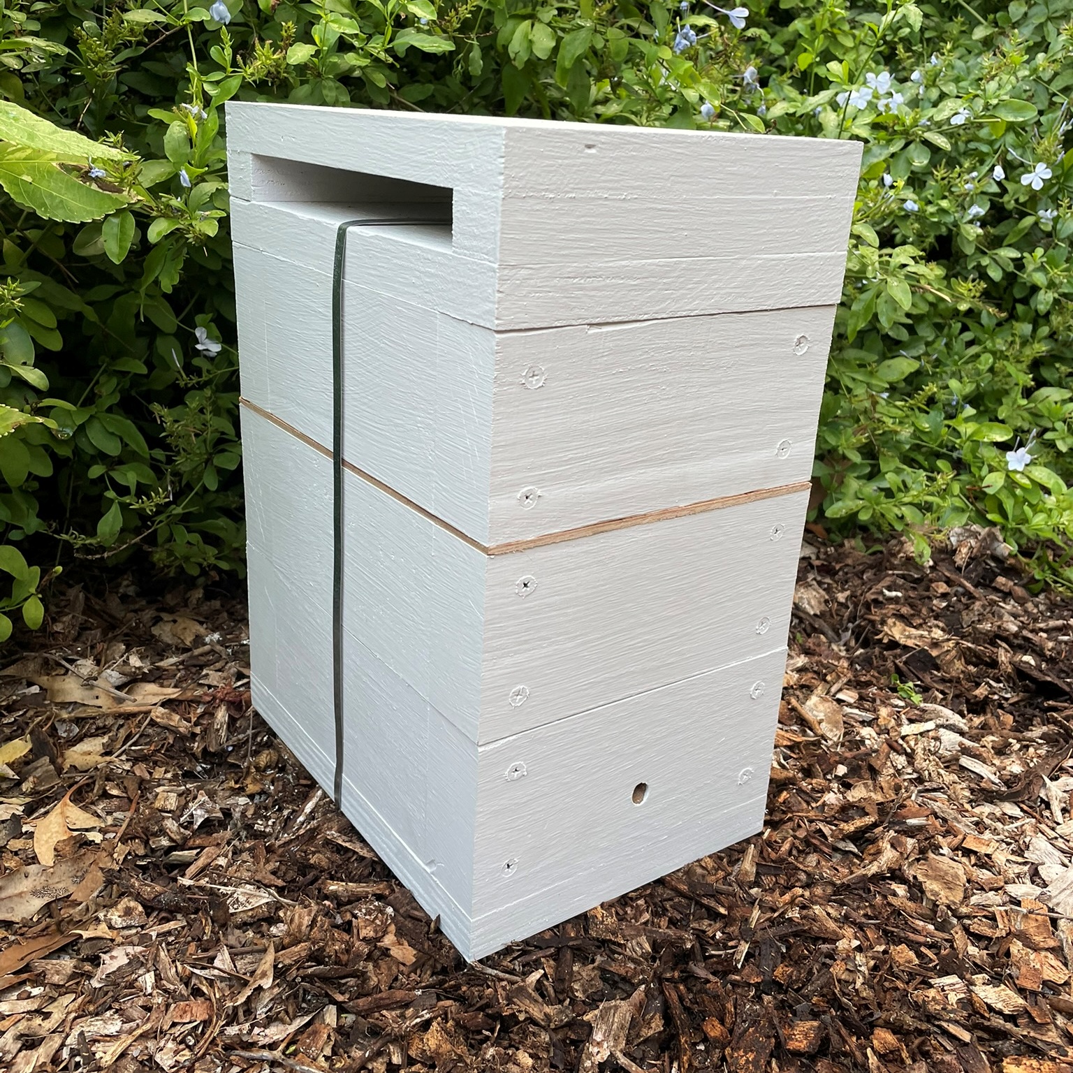 Zabel Style Empty Triple Storey Bee Box Complete with Honey Box and Hive Lock