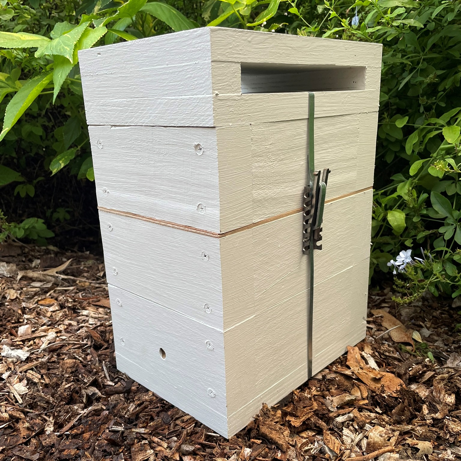 Zabel Style Empty Triple Storey Bee Box Complete with Honey Box Hive